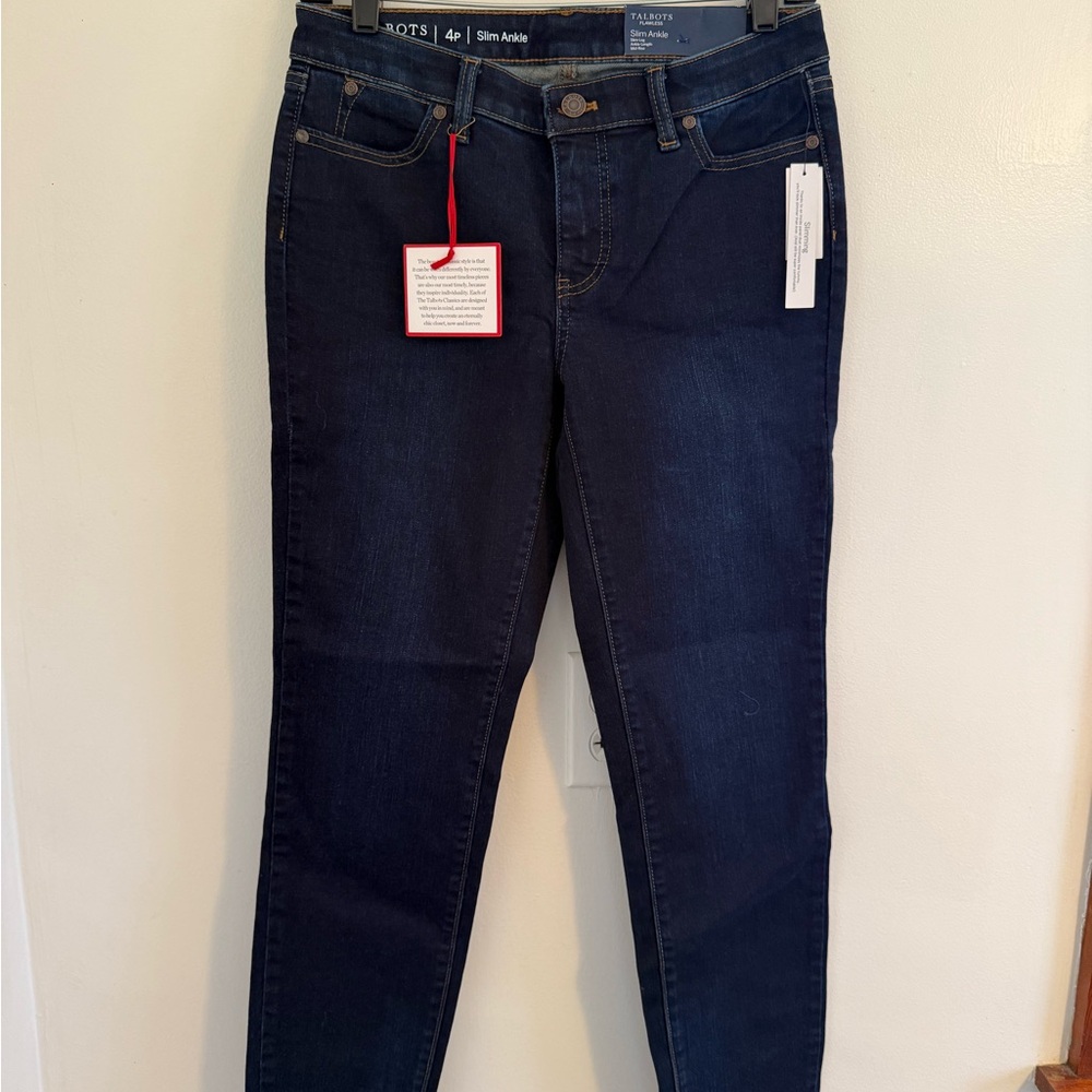 Talbots Skinny Jeans in Dark Blue Indigo